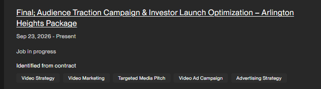 Arlington Heights — Investor Launch Optimization contract record